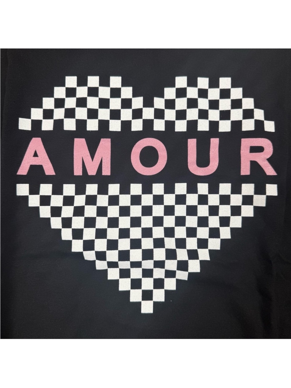 NWT Amour Black Corset Lace Up Checkered Hoodie Sweatshirt Mini Dress Boutique - Picture 5 of 9